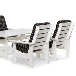 Scaun din lemn de pin nordic - Herrgård - alb-opac - 191177 Scaun din lemn de pin nordic - Herrgård - alb-opac - 191177