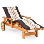 Șezlong din lemn de pin nordic - Dalom - 87112 Șezlong din lemn de pin nordic - Dalom - 87112