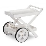 Serving Trolley din lemn de pin nordic - Amelia - 891177 - Dining