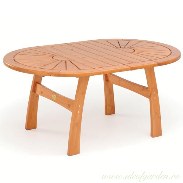 Masă din lemn de pin nordic - culoarea mierii - 11702