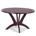 Masă rotundă din lemn de pin nordic - 12001 - Dining