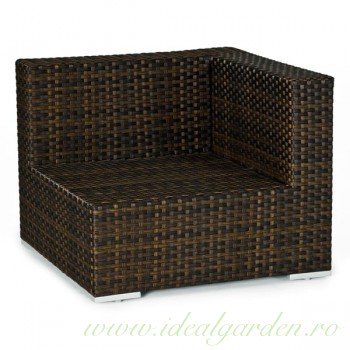 Modul colțar stânga rattan sintetic - Valencia - 64184