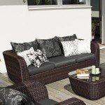 Canapea trei locuri rattan sintetic - Monte Carlo - 35303