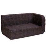 Canapea colțar stânga rattan sintetic - Monte Carlo - 354025