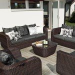Canapea colțar stânga rattan sintetic - Monte Carlo - 354025