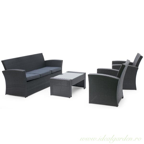 Set mobilier rattan sintetic - Santiago - 407100 - Lounge