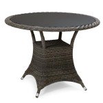 Masă rotundă rattan sintetic - Almeria - 347100 - Lounge