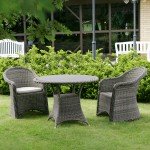Masă rotundă rattan sintetic - Almeria - 347100 - Lounge
