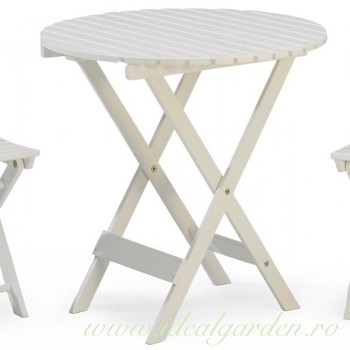 Masă pliabilă - Vaxholm - alb - 700077