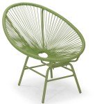 Scaun rattan sintetic - Web - 40601 - Cafe