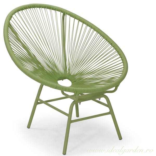 Scaun rattan sintetic - Web - 40601 - Cafe